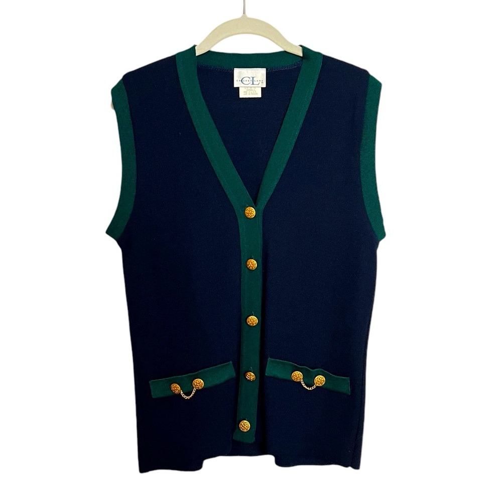 Cricket Lane Navy/Blue Classic Sweater Vest